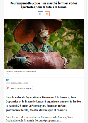 La pelle de la forêt Bienvenue à la ferme